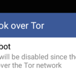Facebook Android Tor