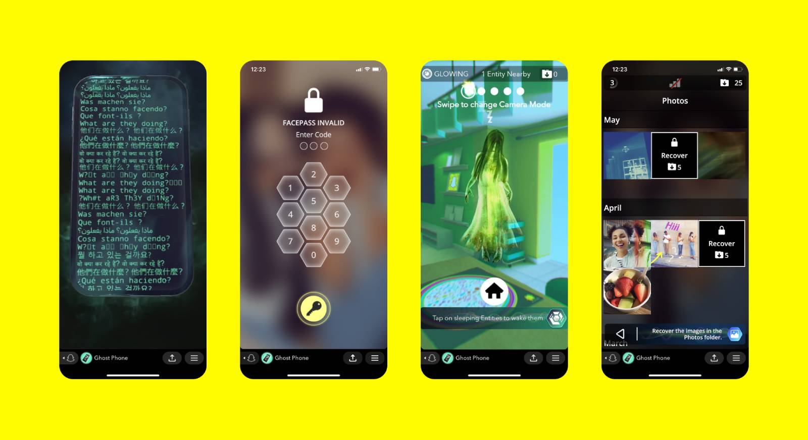 Snapchat Ghost Phone oyunu