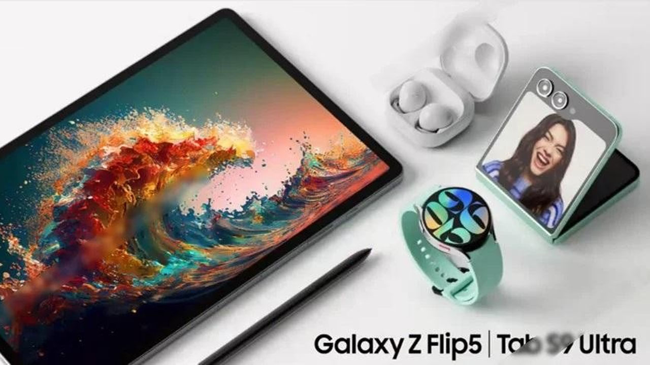 Samsung Galaxy Z Flip 5 tanıtım görselleri