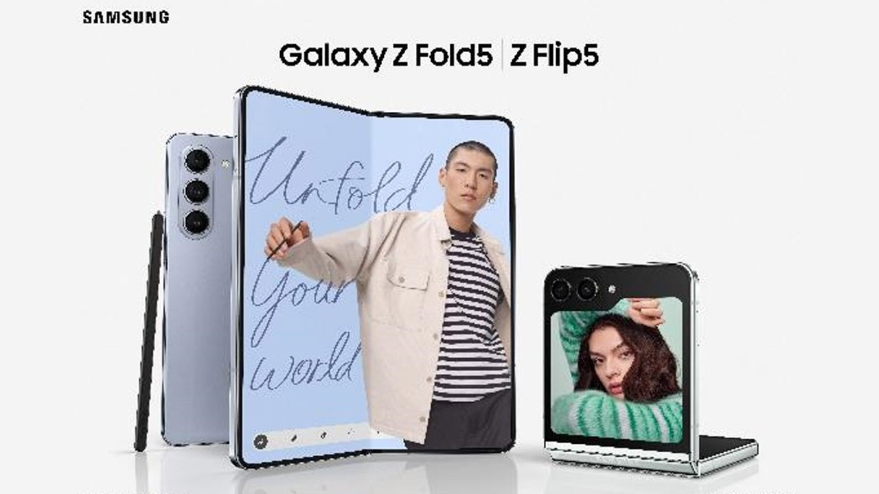 Samsung Galaxy Z Fold 5 tanıtım görselleri