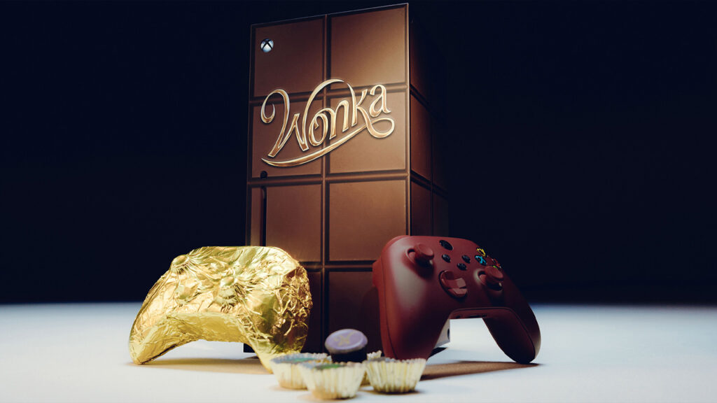Wonka temalı özel Xbox