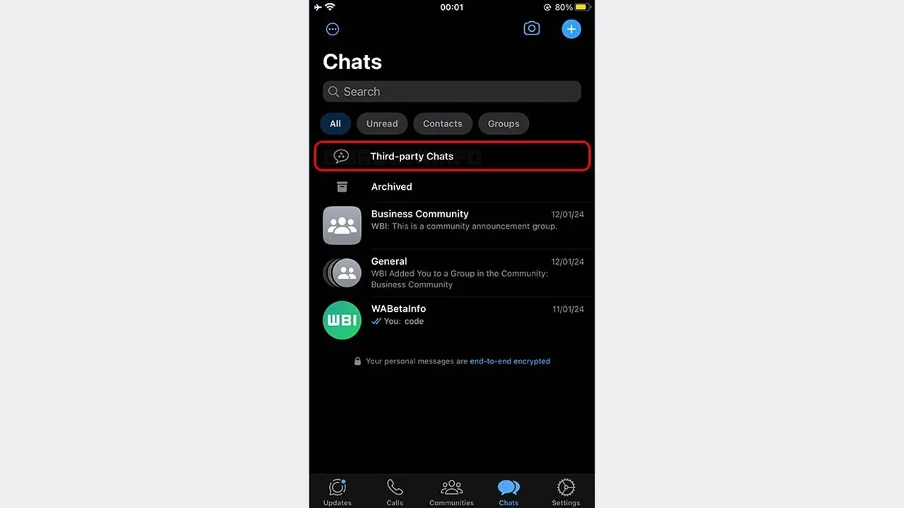 WhatsApp'tan Telegram'a mesaj göndermek