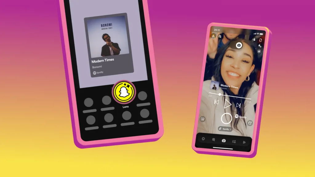 Snapchat Spotify Share Track Lens