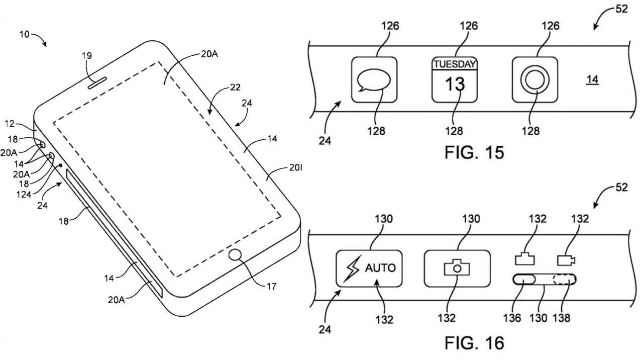 Apple yeni nesil Touch Bar iPhone patenti