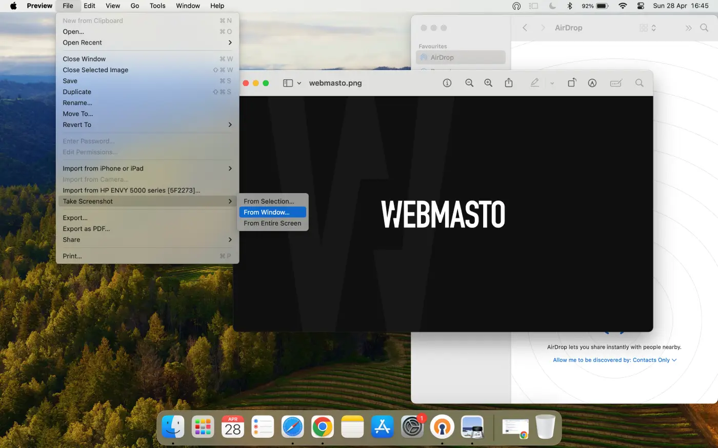 Mac Önizleme uygulaması ile ekran görüntüsü alma