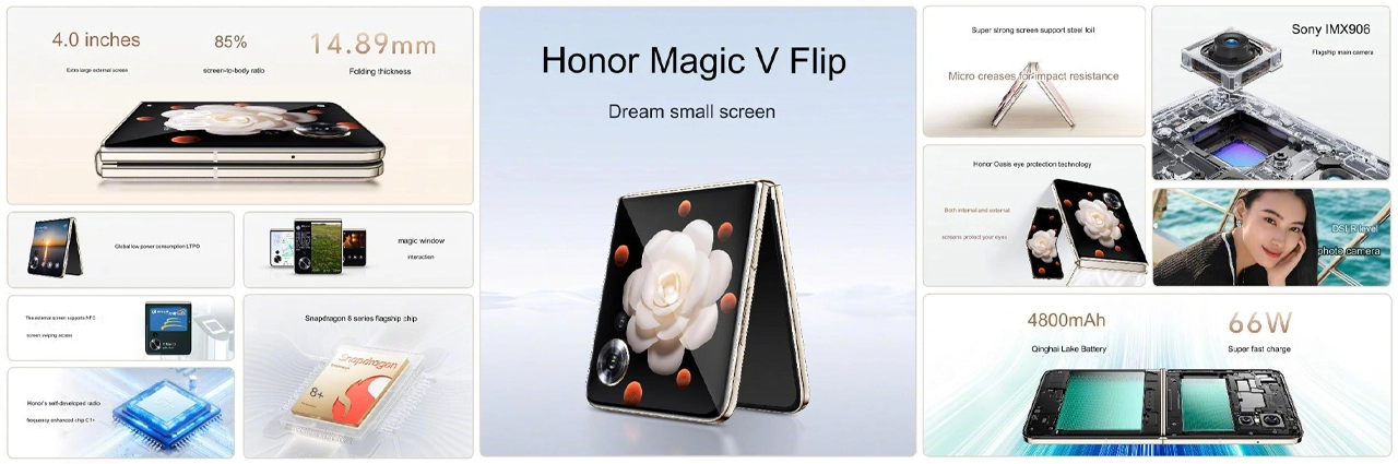 Honor Magic V Flip özellikleri