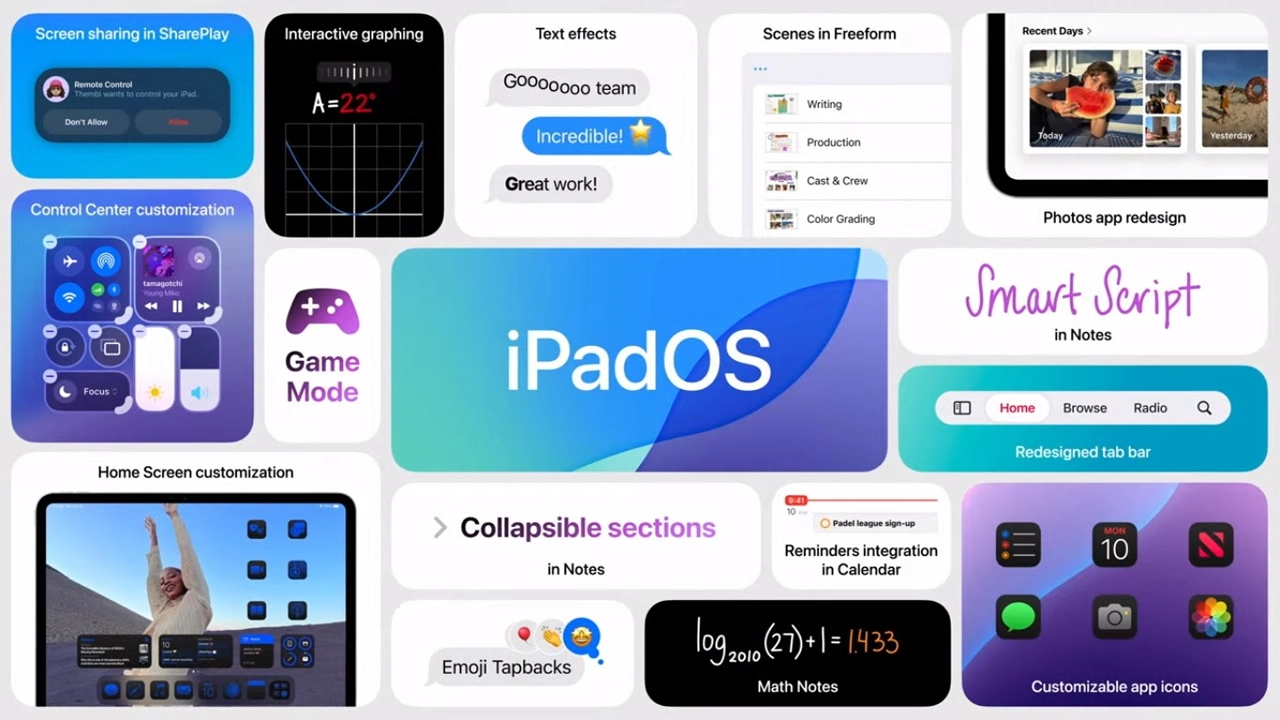 iPadOS 18 yenilikleri