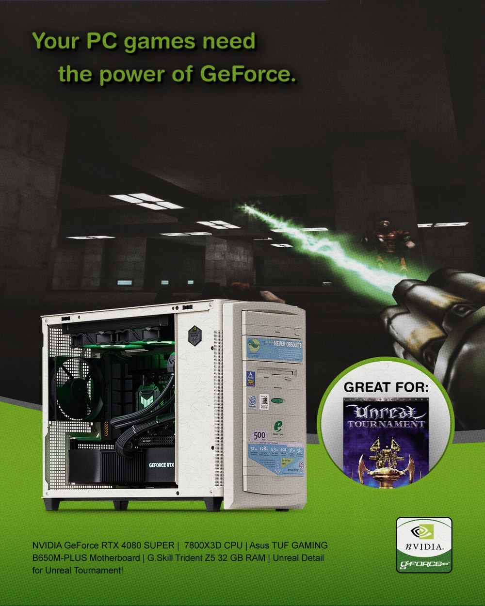 NVIDIA GeForce 256 nostaljik reklam