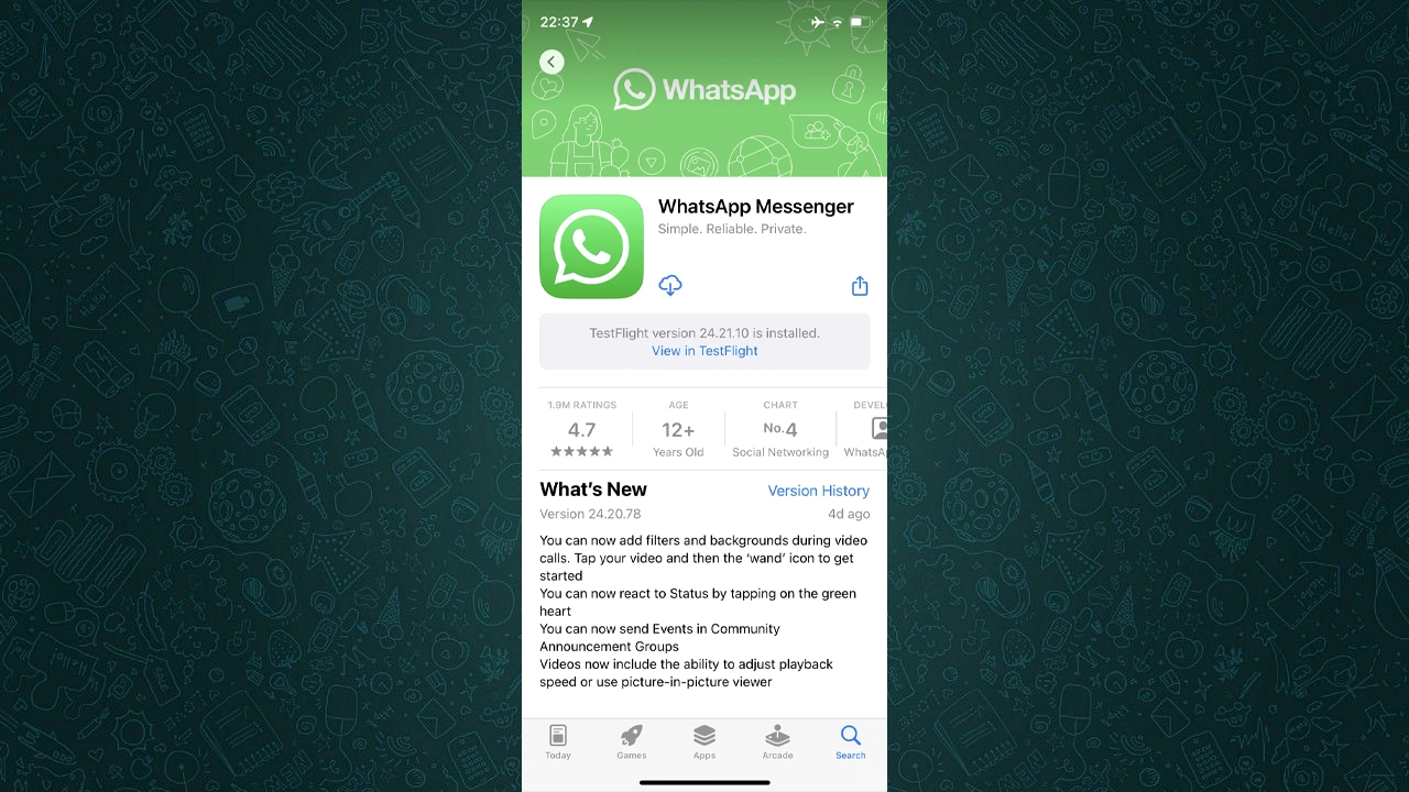 WhatsApp video oynatma hızı