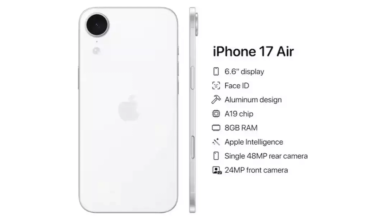 iPhone 17 Air tasarımı ve teknik özellikleri