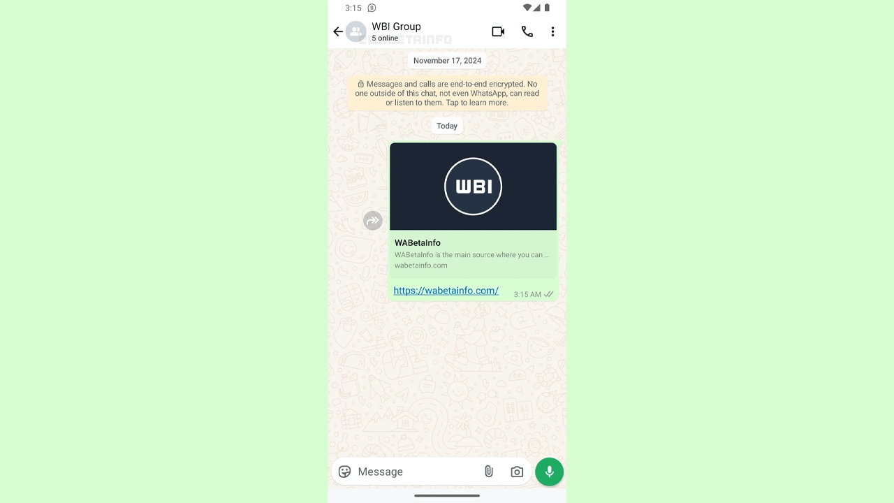 WhatsApp grupları için çevrimiçi kullanıcı göstergesi