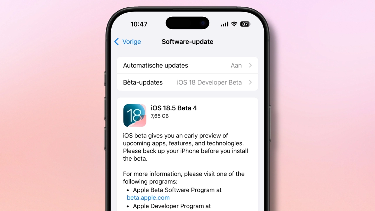 iOS 18.5 Beta 4