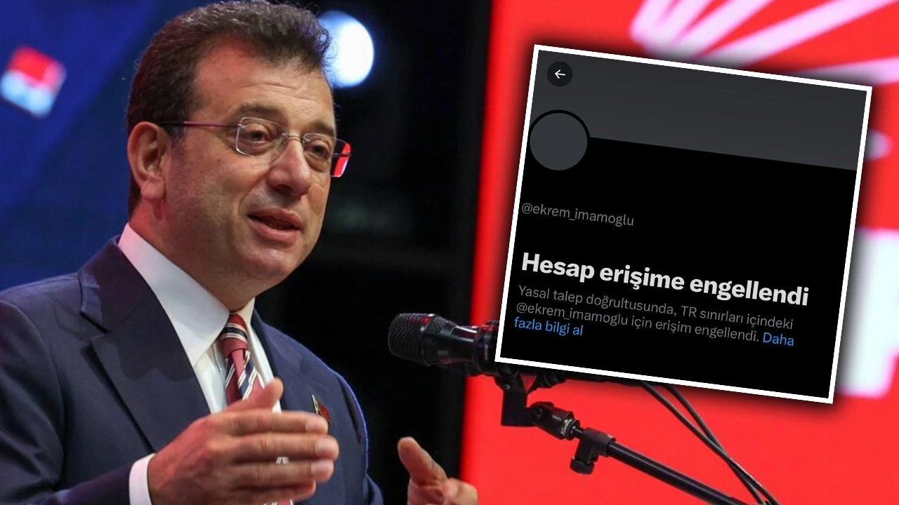 Ekrem İmamoğlu’nun X (Twitter) hesabına Türkiye’den erişim engeli Ekrem İmamoğlu Twitter hesabına erişim engeli