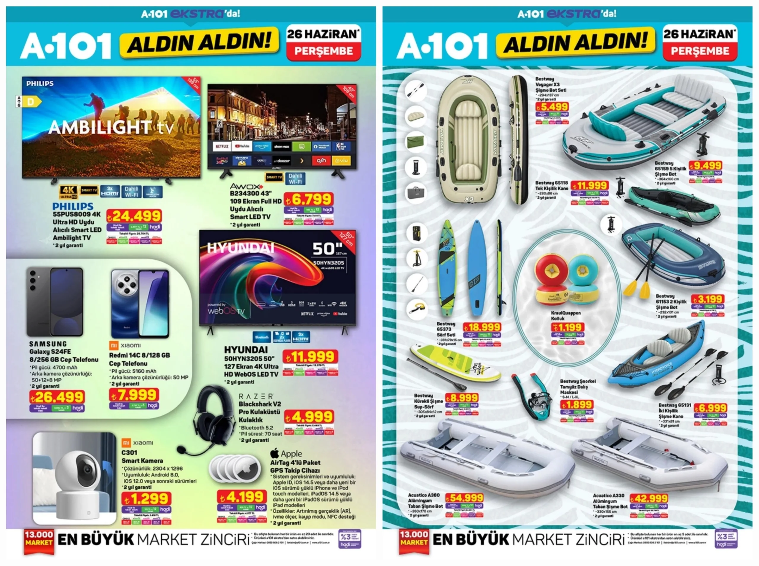 A101 26 Haziran Perşembe aktüel ürünler kataloğu