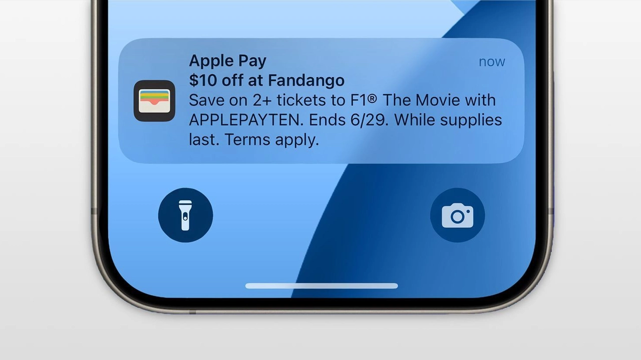 Apple Wallet F1 The Movie reklamı