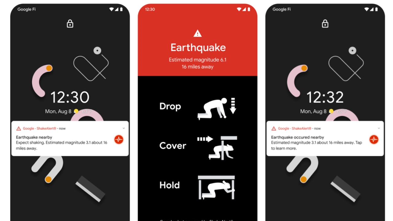 Google Android deprem uyarı sistemi
