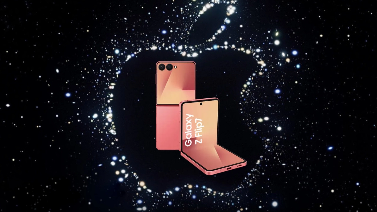 Apple yanlışlıkla Samsung Galaxy Z Flip 7’nin reklamını yaptı Apple Samsung Galaxy Z Flip 7
