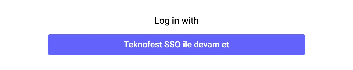 Teknofest SSO