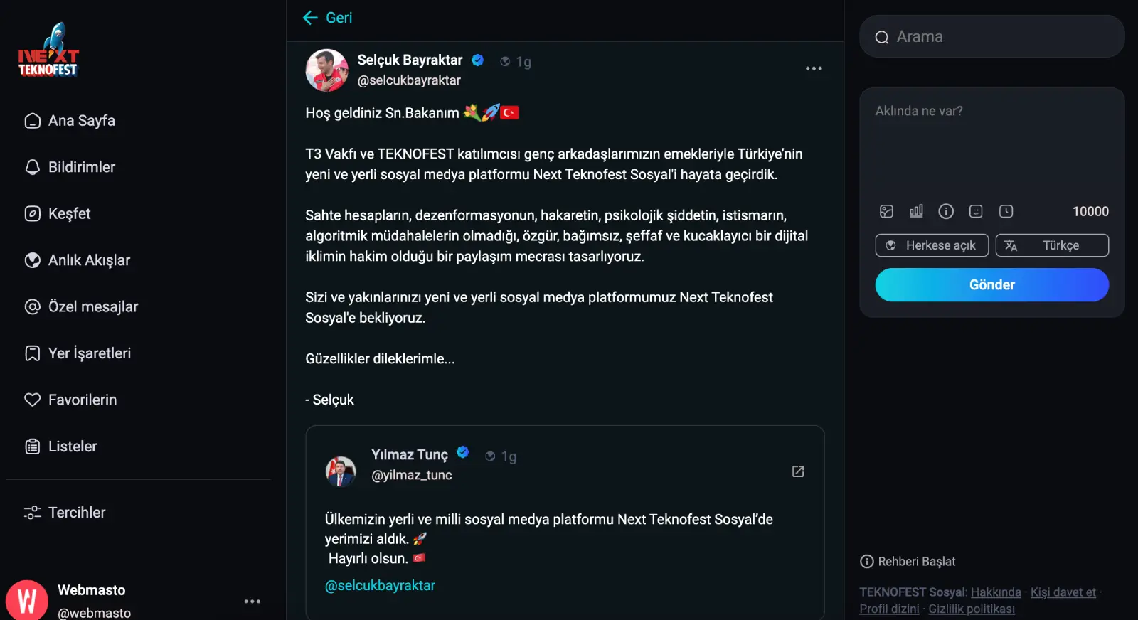 Next Teknofest Sosyal Selçuk Bayraktar