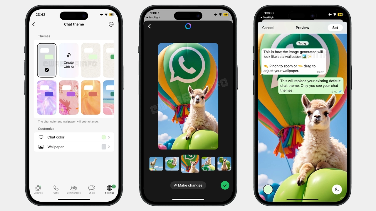 WhatsApp AI duvar kağıtları