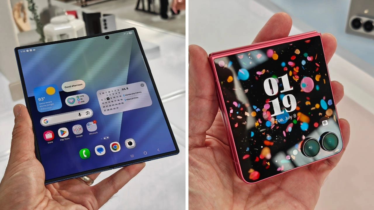 Samsung, katlanabilir telefonları ile Apple’ın pazar payını sarstı Samsung Galaxy Z Fold-Flip 7