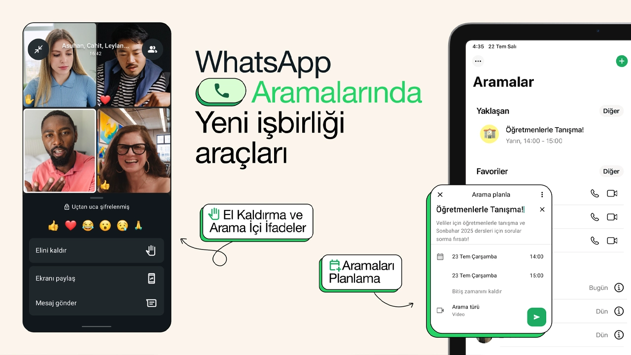 WhatsApp arama planlama 
