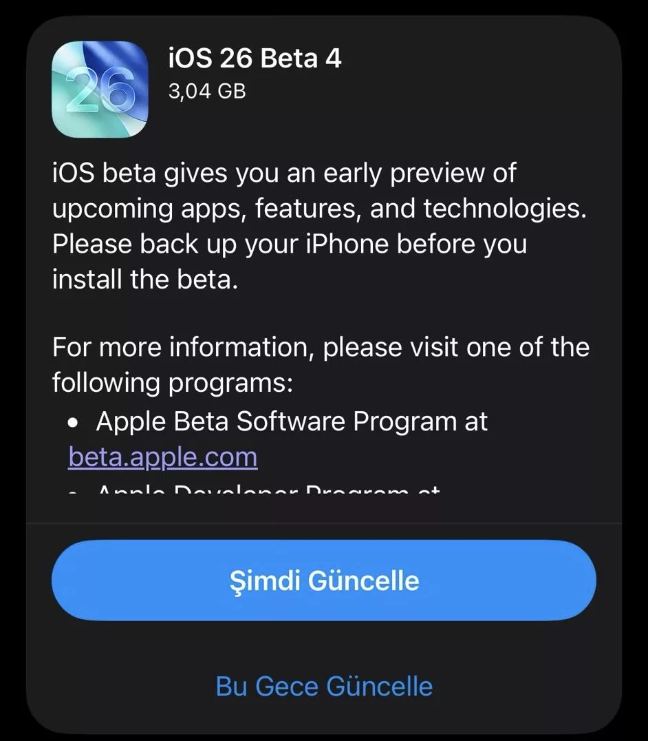 ios 26 public beta 4