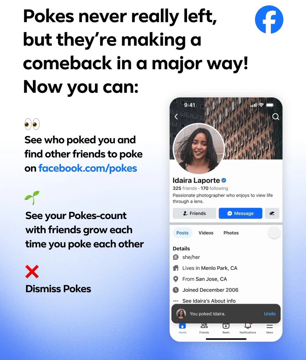 Facebook Dürtme butonu