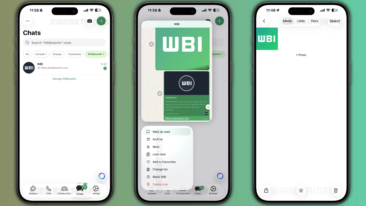 WhatsApp Liquid Glass