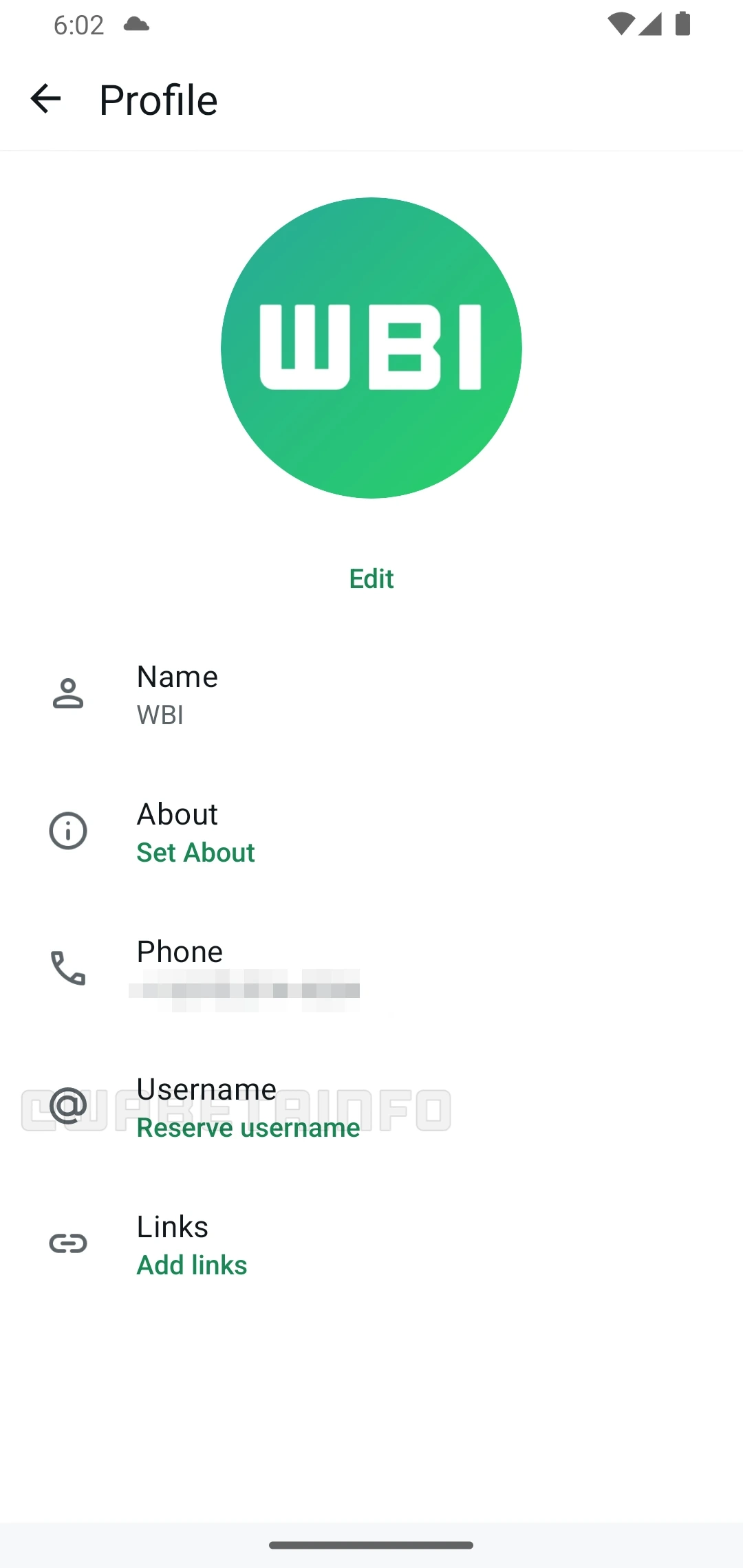 WhatsApp kullanıcı adı 