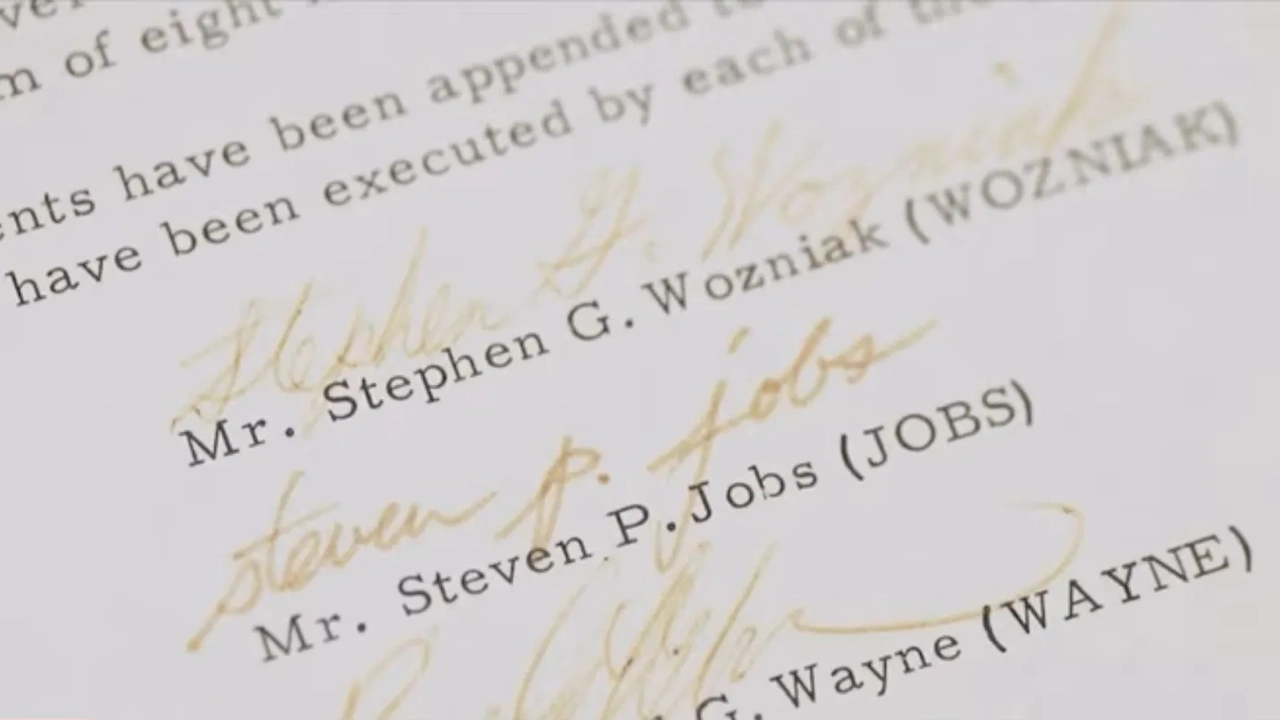 Ron Wayne'in 12 gün sonra Apple'dan ayrılışını belgeleyen evraklar satılıyor