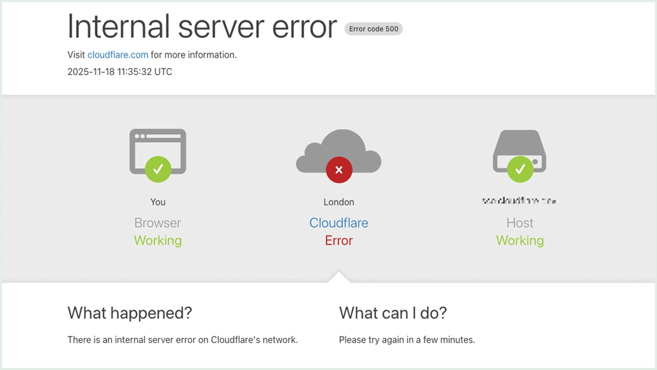 Cloudflare hatası