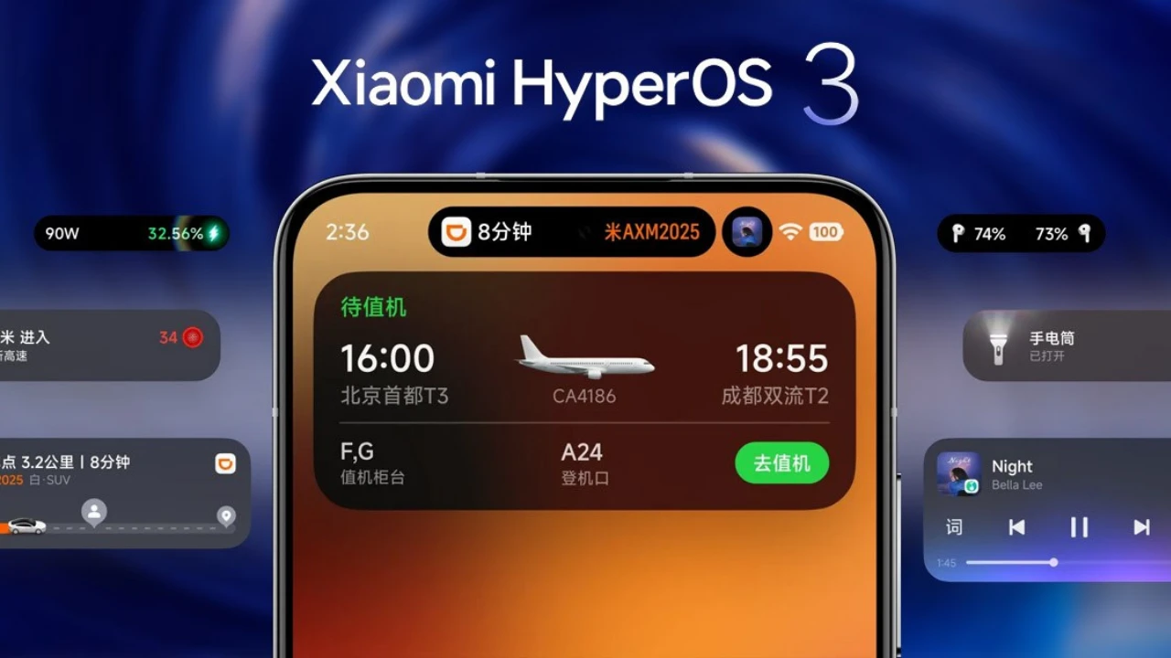 Xiaomi HyperOS 3 kullanıcı arayüzü