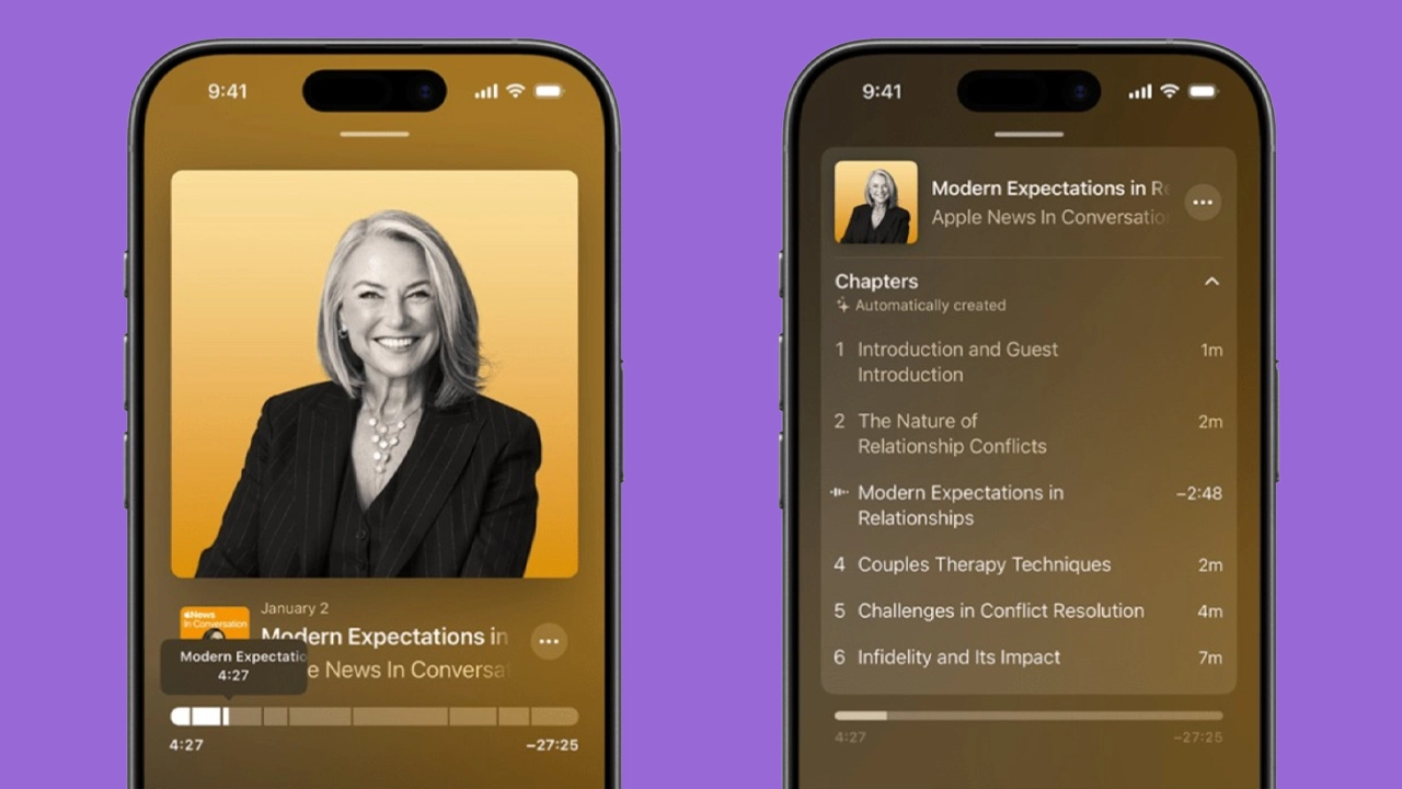 Apple Podcasts yeni özellikleri