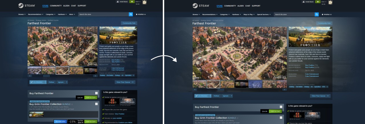 Steam yeni mağaza sayfası