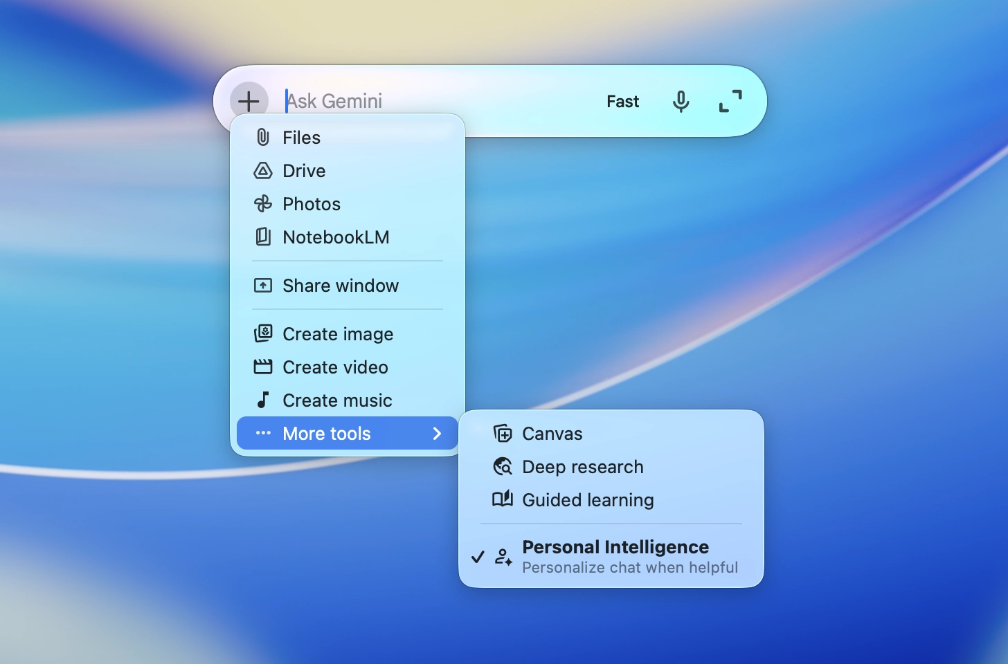 Google Gemini macOS uygulaması