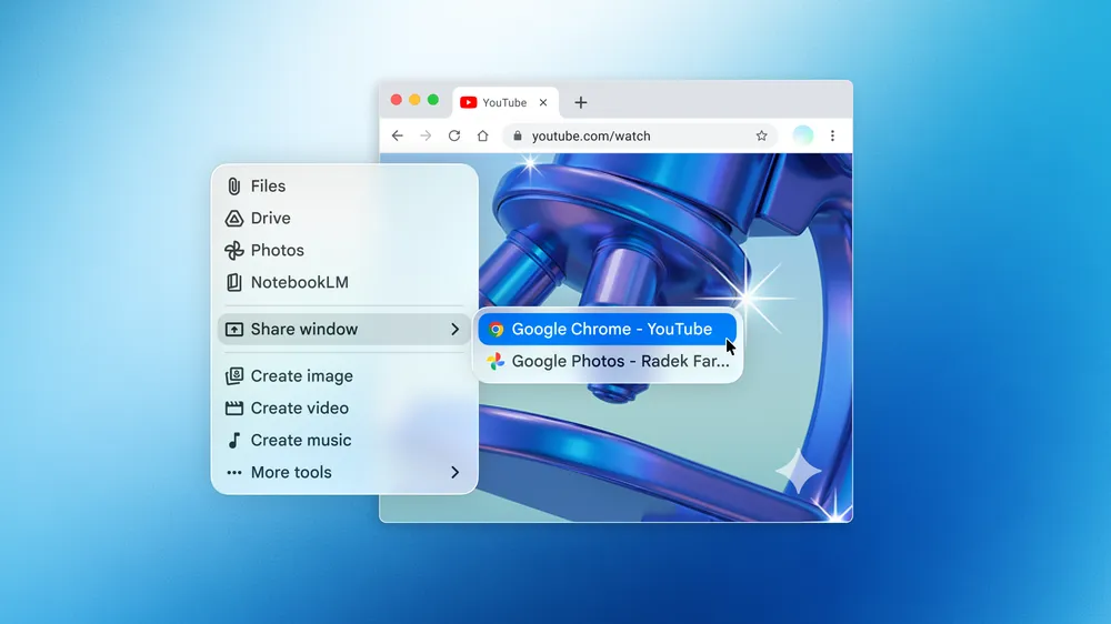 Gemini macOS ekran paylaşımı