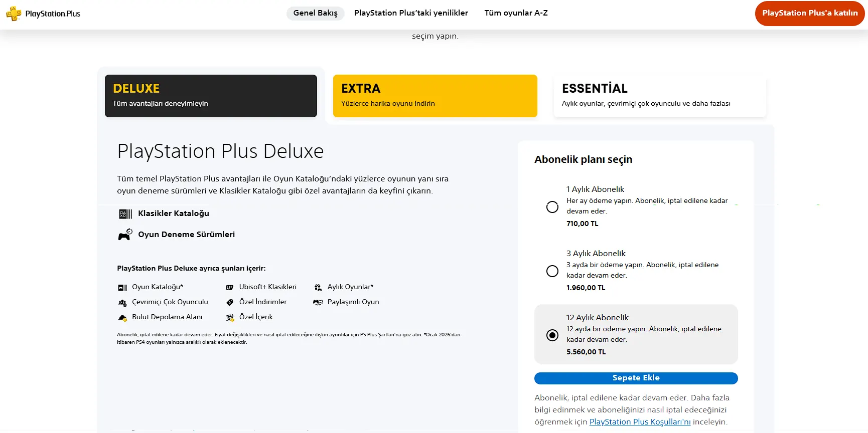 PS Plus Türkiye fiyatları ne kadar oldu?