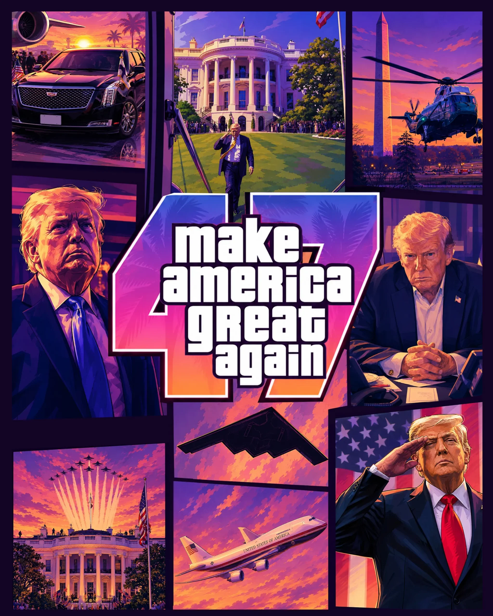 Donald Trump'tan GTA 6 parodisi
