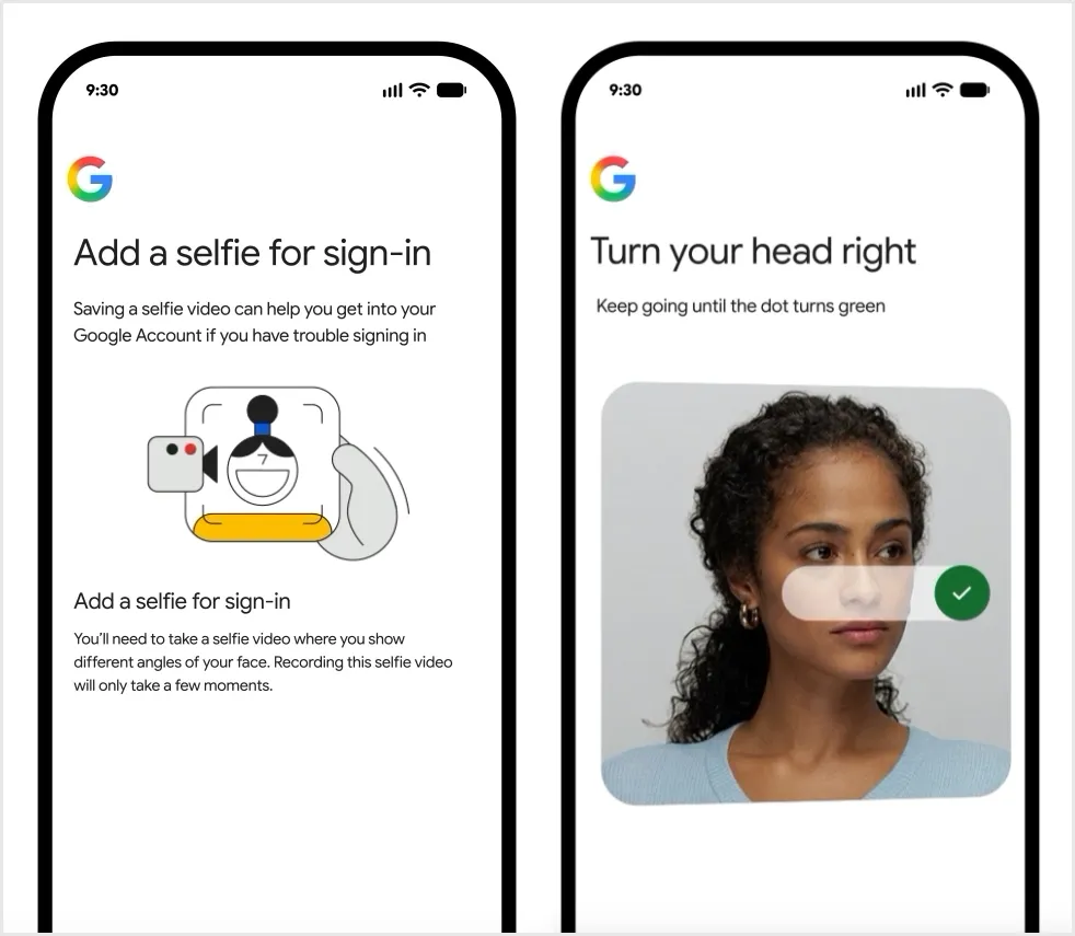 Google Hesap Kurtarma Google Selfie ile Giriş