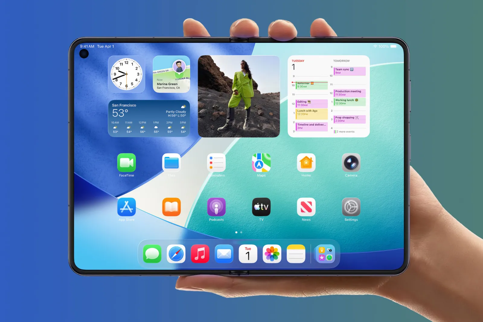 iPhone Fold konsept tasarım
