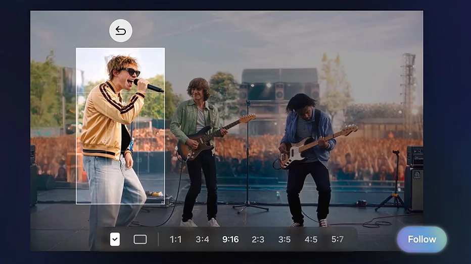 One UI 9'un My FanCam özelliğiyle konser videosunda bir kişinin takip edilmesi